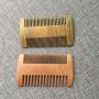 custom double tooth lice comb wooden mustaches mini comb