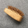 wooden needle airbag massage timber hair brush without handle