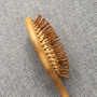 custom bamboo oval airbag massage comb denman hair brush