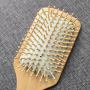 square wooden massage hair brush for women